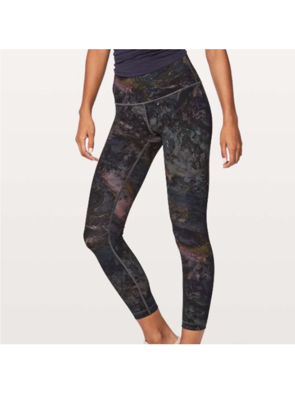 Lululemon Wonderunder multi color leggings.  Size 6